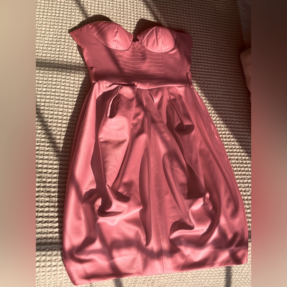 Salmon Pink Extra Small Structured Sweetheart Dre… - image 1